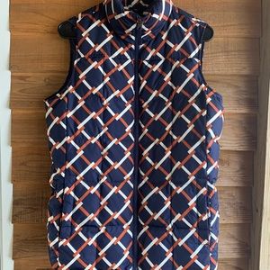 Lands End Geometric Down Vest